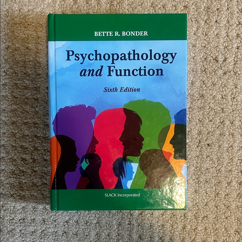 therapy Green and Blue Psychopathology and Function Hardcover Notebook